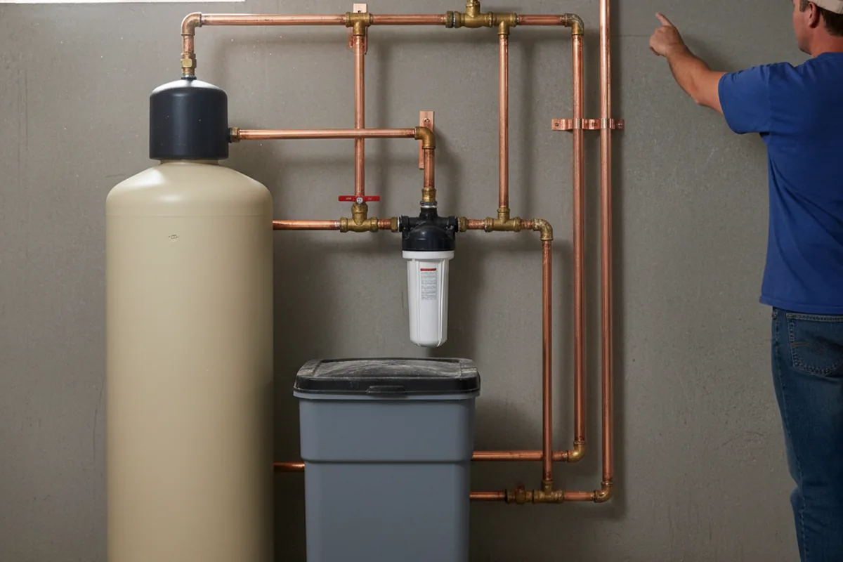 Whole-house water treatment system installed in Cortland